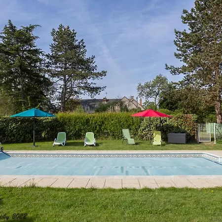 Les Bocages, Gites De Charme En Val De Loire, Piscine Chauffee Monteaux Exterior photo